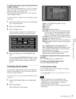 Предварительный просмотр 73 страницы Sony XDCAM PDW-HD1200 Operation Manual