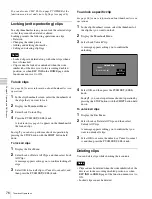 Предварительный просмотр 76 страницы Sony XDCAM PDW-HD1200 Operation Manual