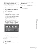 Предварительный просмотр 77 страницы Sony XDCAM PDW-HD1200 Operation Manual