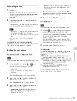 Предварительный просмотр 105 страницы Sony XDCAM PDW-HD1200 Operation Manual