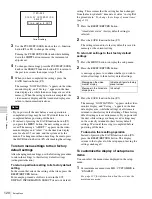 Предварительный просмотр 120 страницы Sony XDCAM PDW-HD1200 Operation Manual