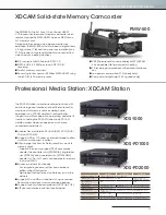 Preview for 21 page of Sony XDCAM PDW-HR1 Brochure & Specs