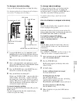 Предварительный просмотр 169 страницы Sony XDCAM PDW-HR1 Operation Manual