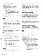 Предварительный просмотр 172 страницы Sony XDCAM PDW-HR1 Operation Manual