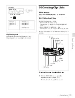 Preview for 61 page of Sony XDCAM PDW-R1 Operation Manual