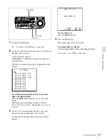 Preview for 67 page of Sony XDCAM PDW-R1 Operation Manual