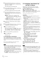 Preview for 76 page of Sony XDCAM PDW-R1 Operation Manual