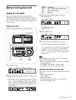 Preview for 7 page of Sony XDCAM PDW-V1 Operation Manual