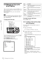 Preview for 52 page of Sony XDCAM PDW-V1 Operation Manual