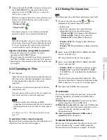 Preview for 61 page of Sony XDCAM PDW-V1 Operation Manual