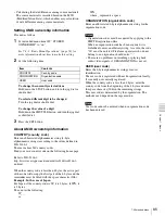 Preview for 85 page of Sony XDCAM PDW-V1 Operation Manual