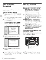 Preview for 30 page of Sony XDCAM PMW-1000 Operation Manual