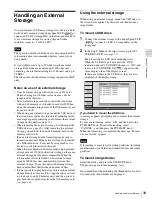 Preview for 39 page of Sony XDCAM PMW-1000 Operation Manual