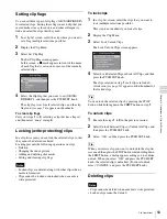 Preview for 59 page of Sony XDCAM PMW-1000 Operation Manual