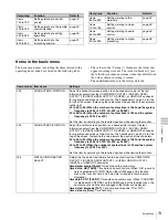 Preview for 73 page of Sony XDCAM PMW-1000 Operation Manual