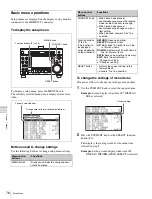 Preview for 76 page of Sony XDCAM PMW-1000 Operation Manual