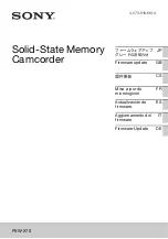 Preview for 1 page of Sony XDCAM PXW-X70 Firmware Update