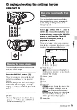 Preview for 71 page of Sony XDCAM PXW-X70 Operating Manual