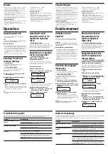 Preview for 2 page of Sony XDP-4000X Operating Instructions  (primary manual) Operating Instructions