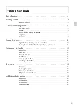 Preview for 3 page of Sony XDP-PK1000 Operating Instructions Manual