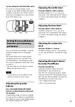 Preview for 11 page of Sony XDP-PK1000 Operating Instructions Manual