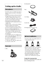 Preview for 12 page of Sony XDP-PK1000 Operating Instructions Manual