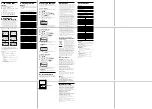 Preview for 2 page of Sony XDR-M1 Operating Instructions