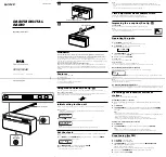 Sony XDR-S10DAB Operating Instructions preview