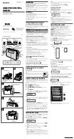 Sony XDR-S20 Operating Instructions предпросмотр