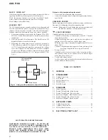 Preview for 2 page of Sony XDRF1HD - HD Radio Tuner Service Manual