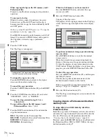 Предварительный просмотр 70 страницы Sony XDS-PD2000 (J) Operation Manual