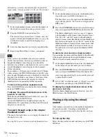 Preview for 72 page of Sony XDS1000 Operation Manual