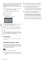 Preview for 74 page of Sony XDS1000 Operation Manual