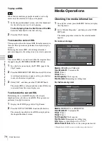 Preview for 78 page of Sony XDS1000 Operation Manual