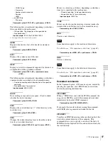 Preview for 87 page of Sony XDS1000 Operation Manual