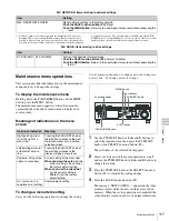 Preview for 117 page of Sony XDS1000 Operation Manual