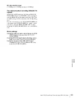 Preview for 133 page of Sony XDS1000 Operation Manual