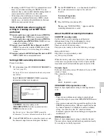 Preview for 135 page of Sony XDS1000 Operation Manual