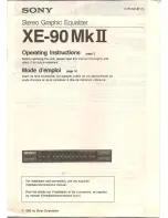 Preview for 1 page of Sony XE-90MKII Operating Instructions Manual