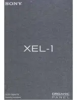 Предварительный просмотр 1 страницы Sony XEL-1 - 11" OLED TV Operating Instructions Manual