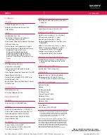 Preview for 2 page of Sony XEL-1 - 11" OLED TV Specifications