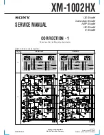 Sony XM-1002HX Service Schematics preview