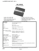 Preview for 1 page of Sony XM-1002HX Specification Sheet