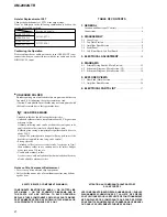 Preview for 2 page of Sony XM-2002GTR - Stereo Amplifier Service Manual