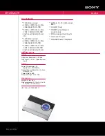 Sony XM-2002GTR - Stereo Amplifier Specification Sheet preview