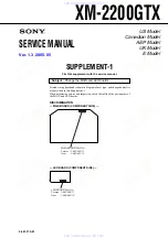 Предварительный просмотр 23 страницы Sony XM-2200GTX Operating & Mounting Service Manual