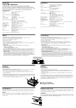 Preview for 1 page of Sony XM-222W Operating Instructions