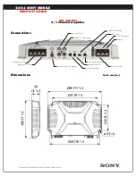 Предварительный просмотр 2 страницы Sony XM-280GTX Marketing Specifications Specifications