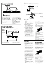 Предварительный просмотр 4 страницы Sony XM-3001SXD - Stereo Power Amplifier Operating Instructions