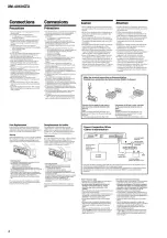 Предварительный просмотр 4 страницы Sony XM-4060GTX Operating & Connection Service Manual